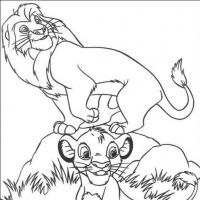 Desenhos para colorir Simba