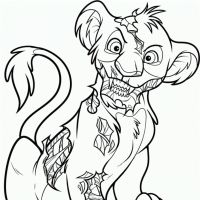 Desenhos para colorir Simba
