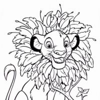 Desenhos para colorir Simba