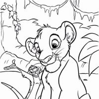 Desenhos para colorir Simba