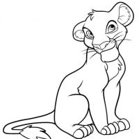 Desenhos para colorir Simba