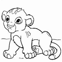 Desenhos para colorir Simba