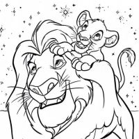 Desenhos para colorir Simba