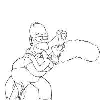 Desenhos para colorir Simpsons