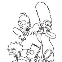 Desenhos para colorir Simpsons