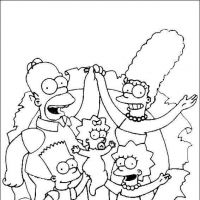 Desenhos para colorir Simpsons