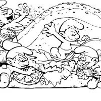 Desenhos para colorir Smurfs