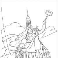 Desenhos para colorir Thor