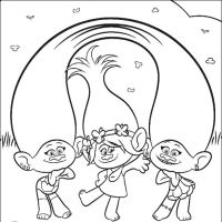 Desenhos para colorir Trolls