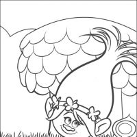 Desenhos para colorir Trolls