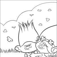 Desenhos para colorir Trolls