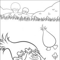 Desenhos para colorir Trolls