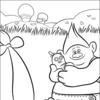 Desenhos para colorir Trolls