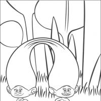 Desenhos para colorir Trolls