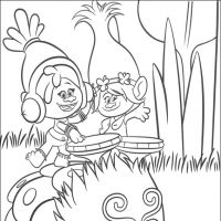 Desenhos para colorir Trolls