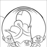 Desenhos para colorir Trolls
