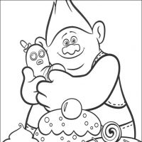 Desenhos para colorir Trolls
