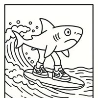 Desenhos para colorir Tubarões