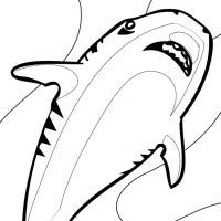 Desenhos para colorir Tubarões