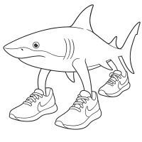Desenhos para colorir Tubarões