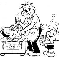 Desenhos para colorir Turma da Mônica