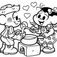 Desenhos para colorir Turma da Mônica