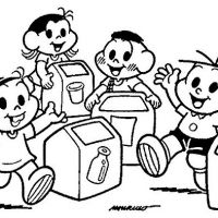 Desenhos para colorir Turma da Mônica