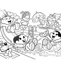 Desenhos para colorir Turma da Mônica