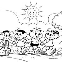 Desenhos para colorir Turma da Mônica
