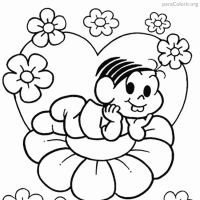 Desenhos para colorir Turma da Mônica