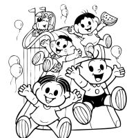 Desenhos para colorir Turma da Mônica