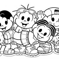 Desenhos para colorir Turma da Mônica