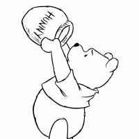 Desenhos para colorir Ursinho Pooh