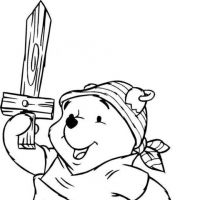 Desenhos para colorir Ursinho Pooh