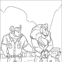 Desenhos para colorir Zootopia