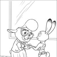 Desenhos para colorir Zootopia