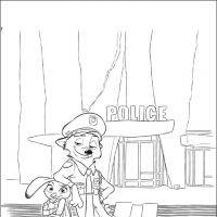 Desenhos para colorir Zootopia