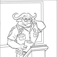 Desenhos para colorir Zootopia