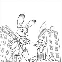 Desenhos para colorir Zootopia